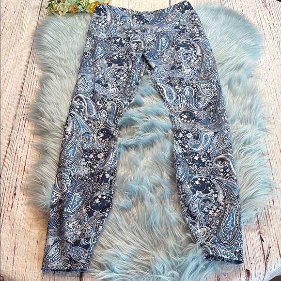 Lorna Jane Uptown Paisley Core Full Length Tights Leggings sz S - Picture 2 of 10